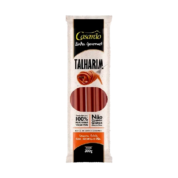 Massa De Arroz Talharim Cen/bat/curc E Chia Casarao 300g