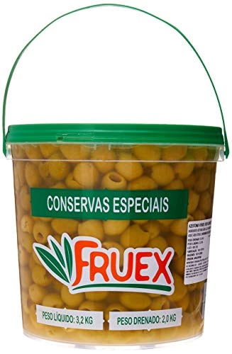 Balde Azeitona Verde S/ Caroço Drenado 2kg 3,2kg