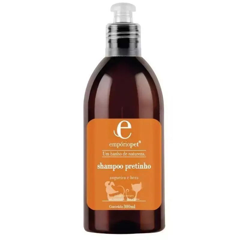 Shampoo Pretinho com Nogueira e Hera 300ml - Empório Pet