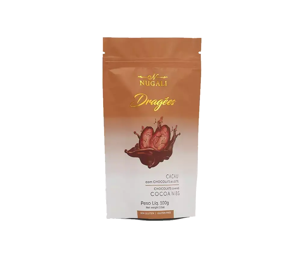 DRAGEE DE CHOCOLATE AO LEITE 45% CACAU - 100G
