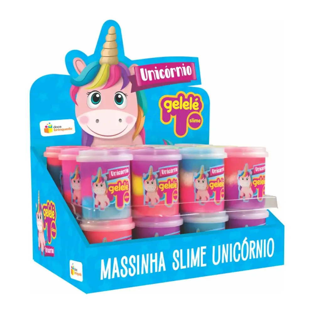 Slime Gelele Slime Pote Unicornio Dp.c/24 3462 Doce Brinquedo