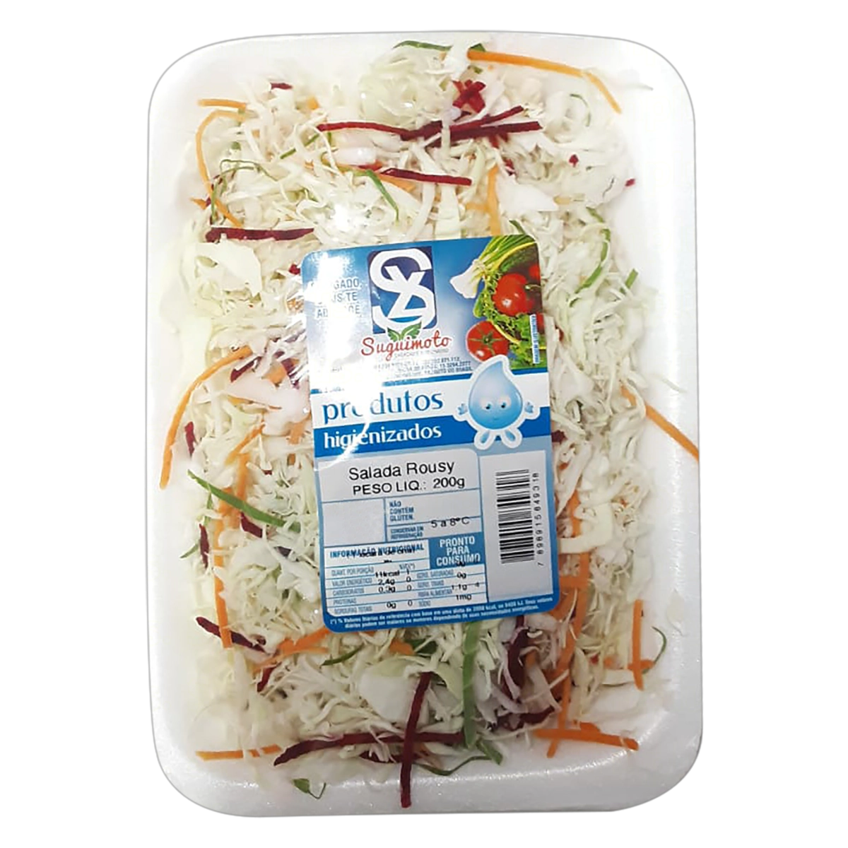 Salada Higienizada Rousy Suguimoto Bandeja 200g