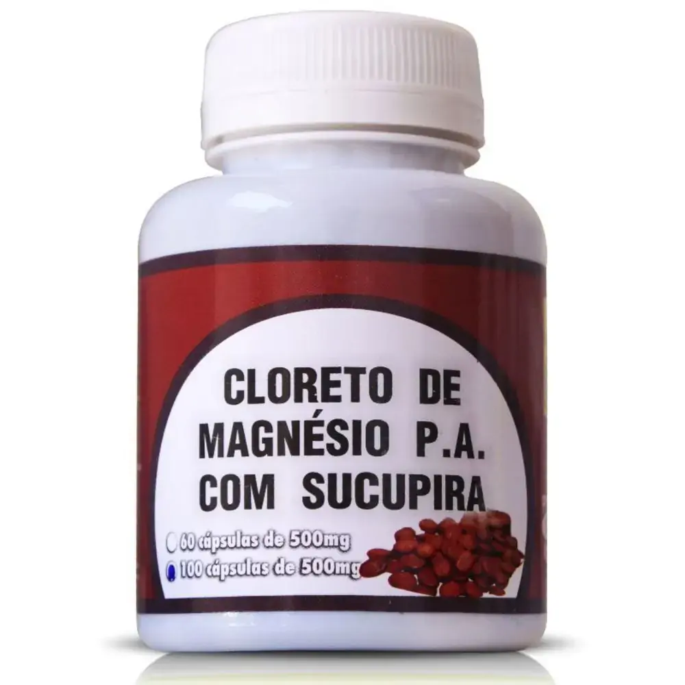 Ervas Brasillis Cloreto De Magnesio P.a C/sucupira 500mg 100cps