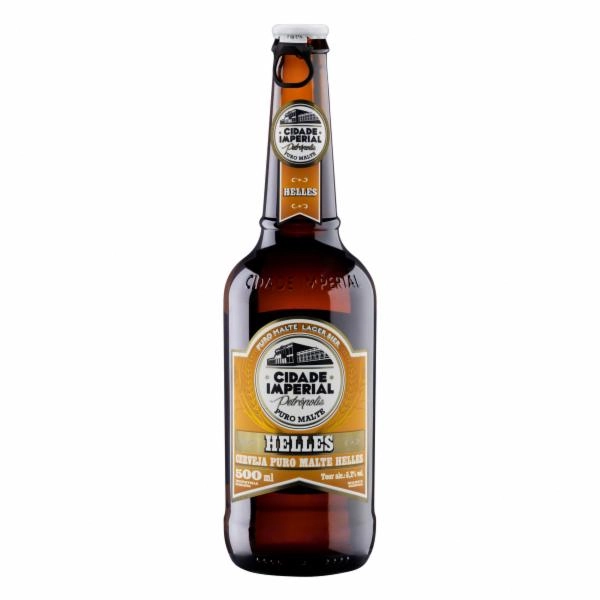 Cerveja Helles Puro Malte Cidade Imperial Garrafa 500ml