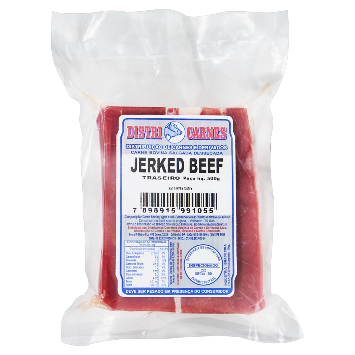 Traseiro Bovino Jerked Beef Districarnes
