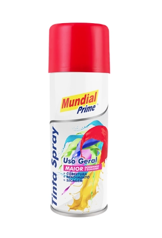 Tinta Spray 200ml Vermelho Mundial Prime