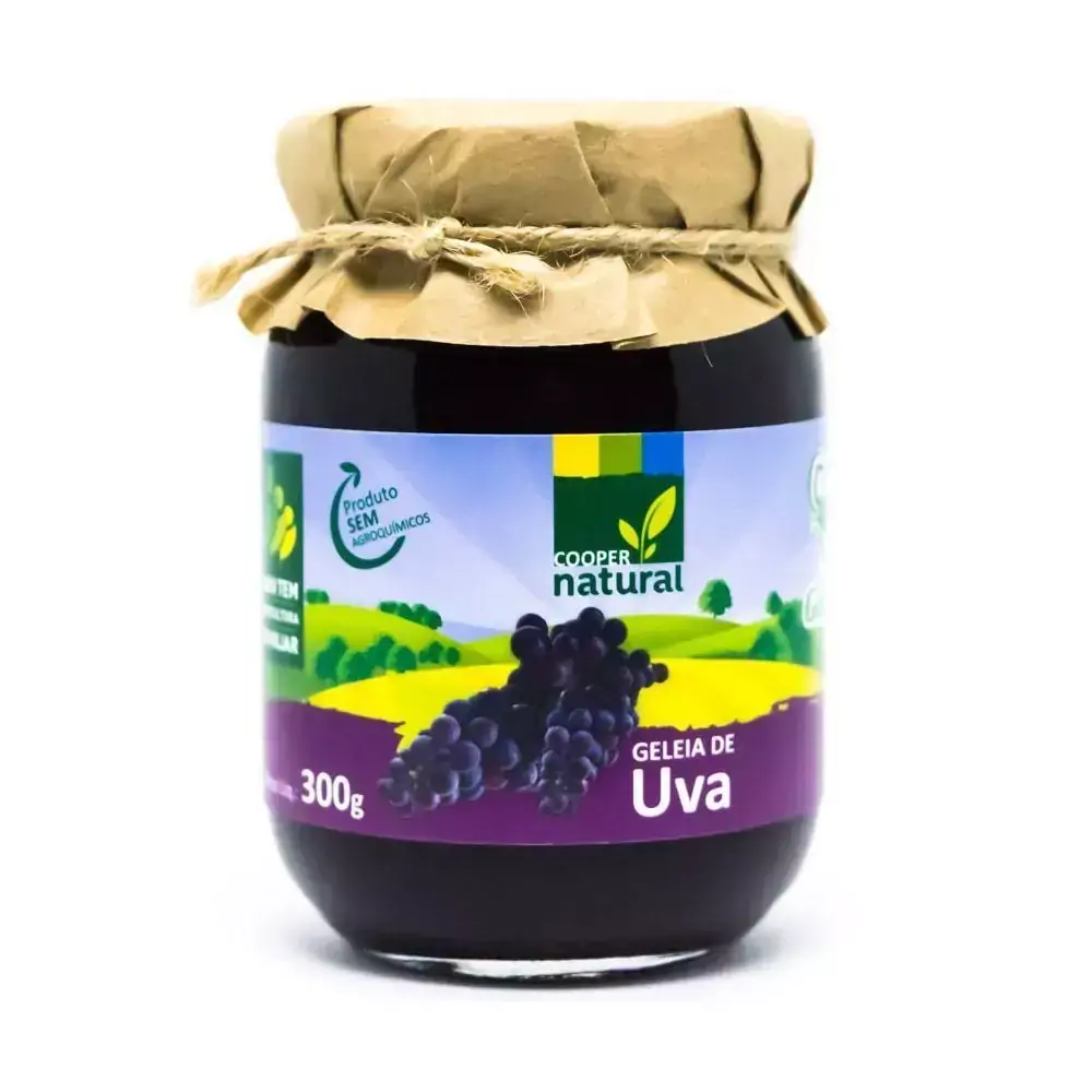 Geléia Orgânica de Uva Coopernatural 300g