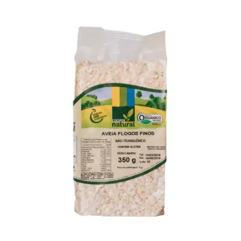 Aveia em Flocos Finos Orgânico Coopernatural 350g