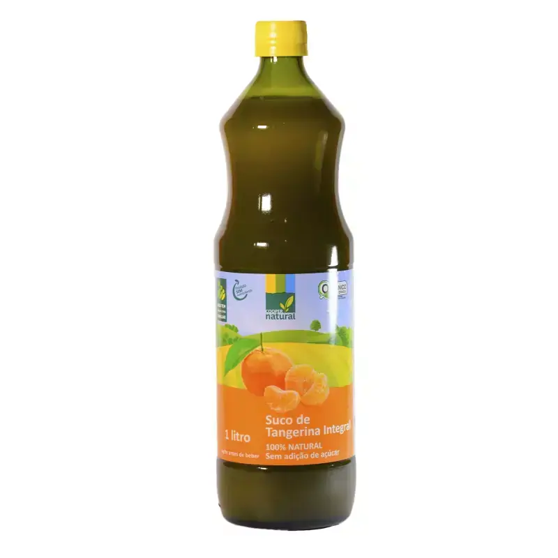 Suco de Tangerina Integral 100% Fruta Orgânico Sem Adição de Açúcar Coopernatural 1L