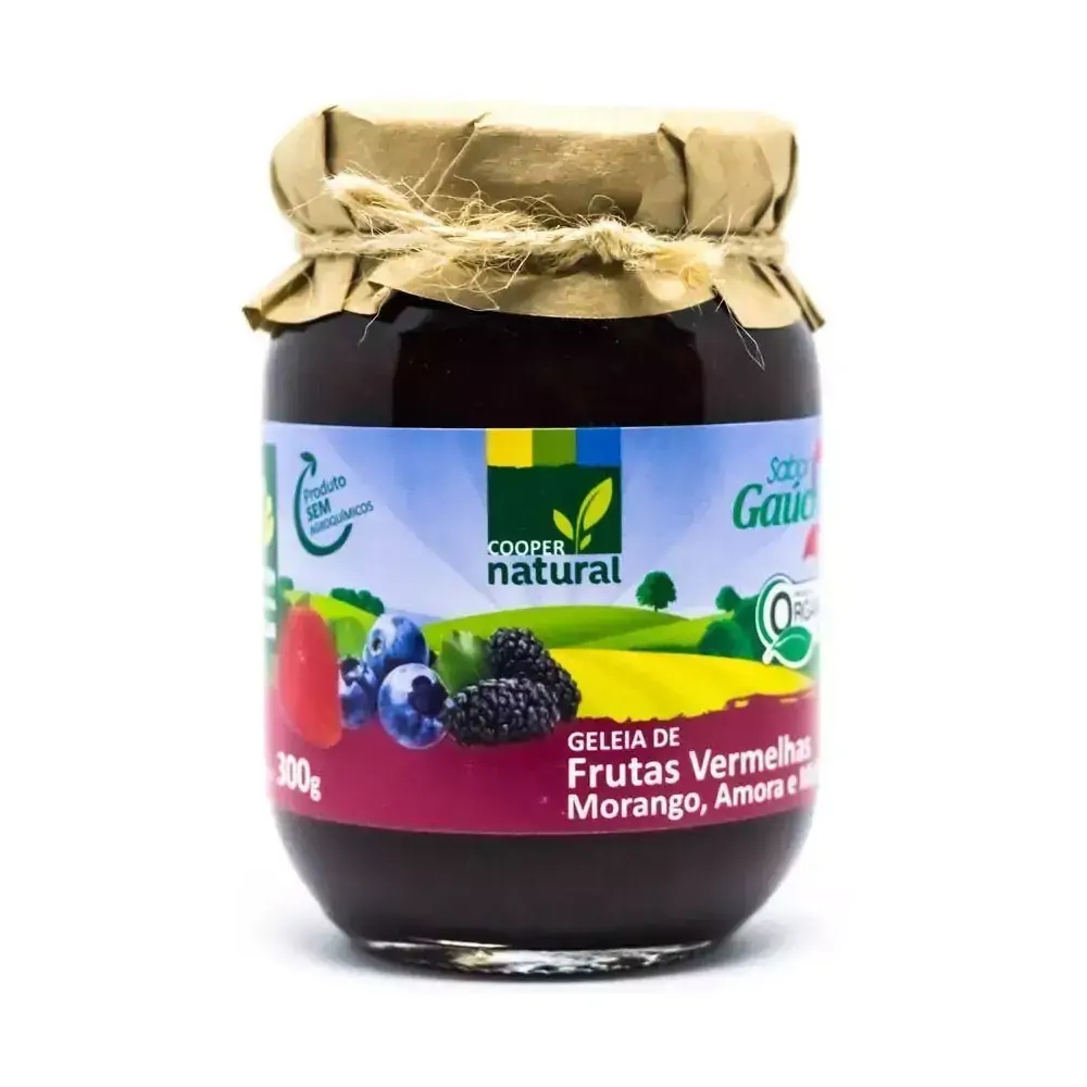 Geléia Orgânica de Frutas Vermelhas Coopernatural 300g
