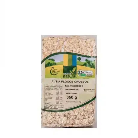 Aveia em Flocos Grossos Orgânico Coopernatural 350g