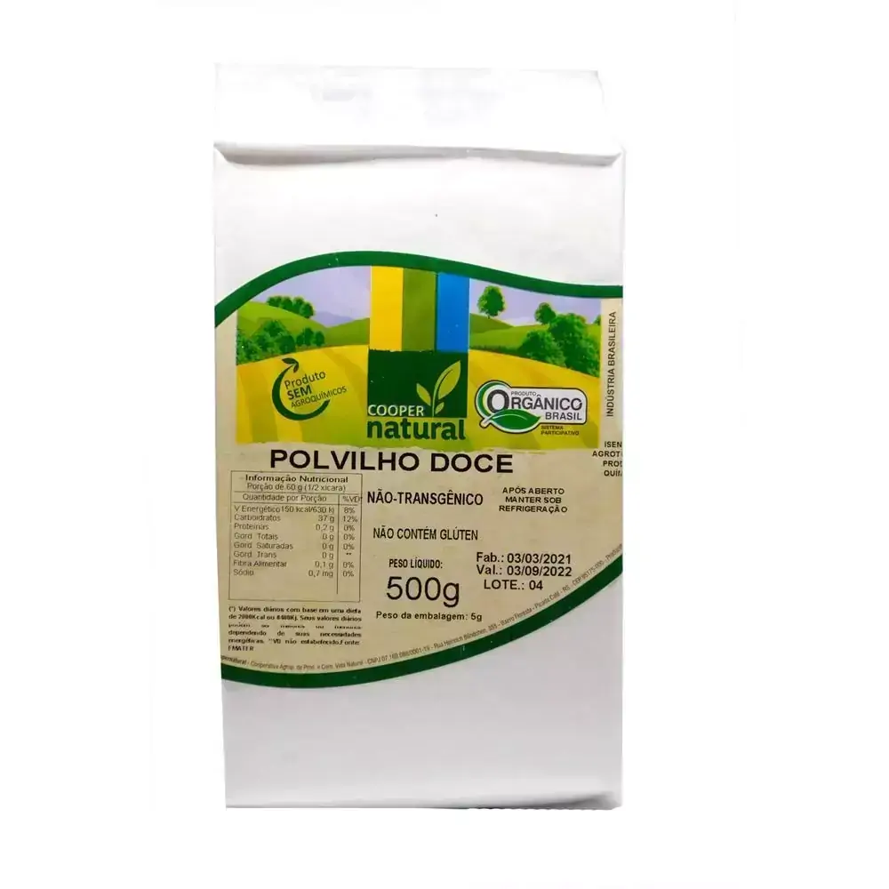 Polvilho Doce Orgânico Coopernatural 500g