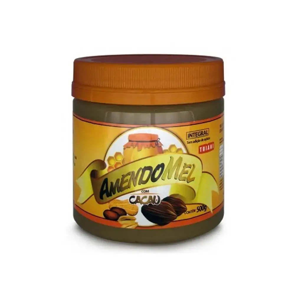 Pasta De Amendoim Com Mel E Cacau Amendomel 500g .