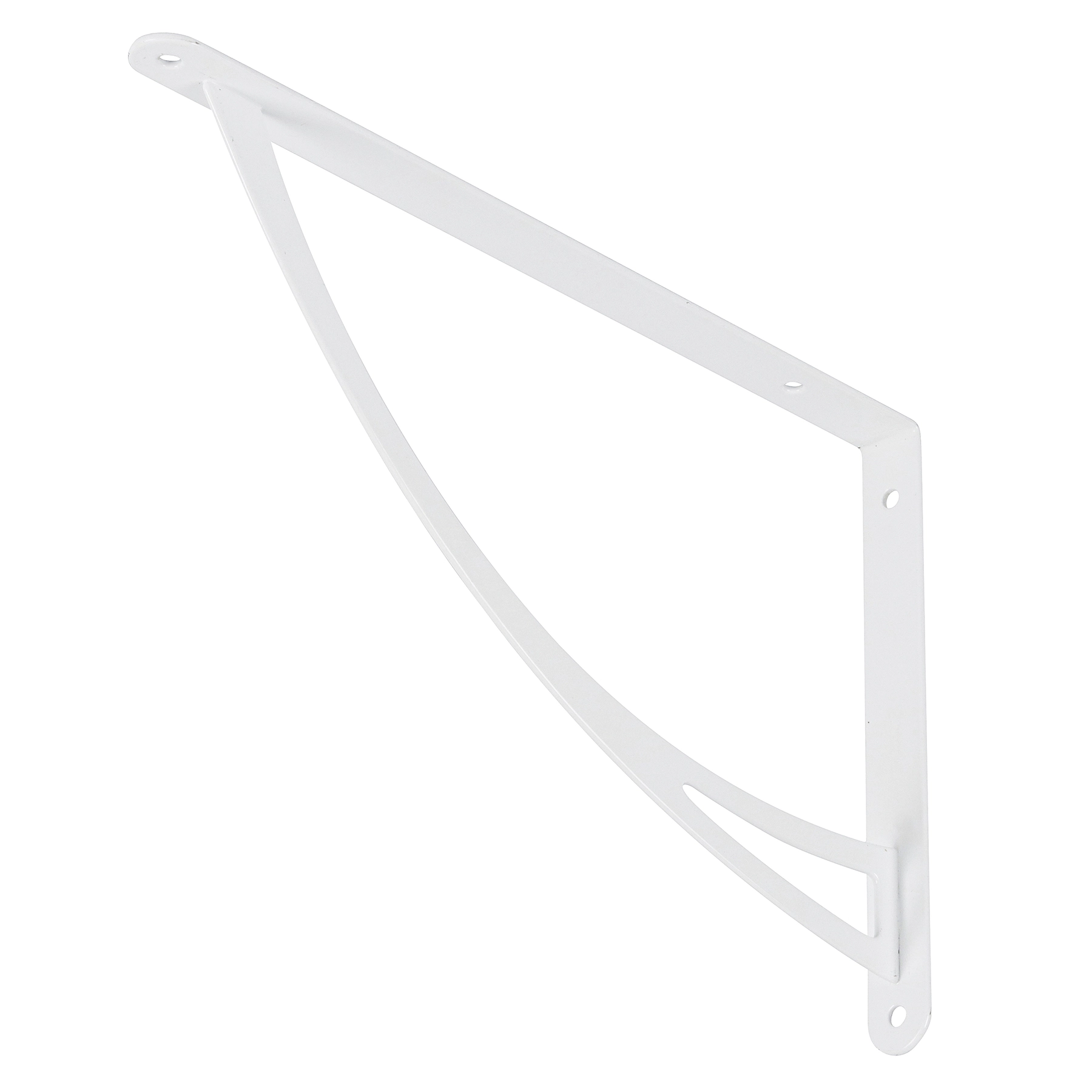 Mão Francesa com Fixação Aço Branco 30x20x2cm Luna DS Artefatos