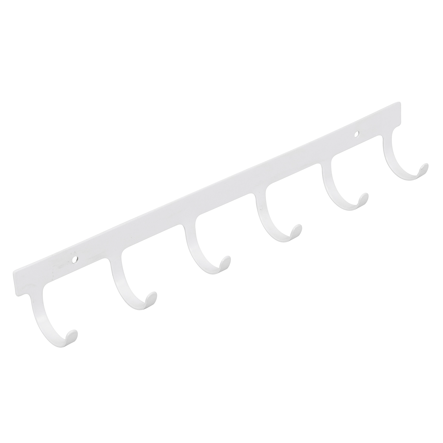 Cabideiro de Parede 6 Ganchos Metal Branco 55x43x35cm Luna DS Artefatos