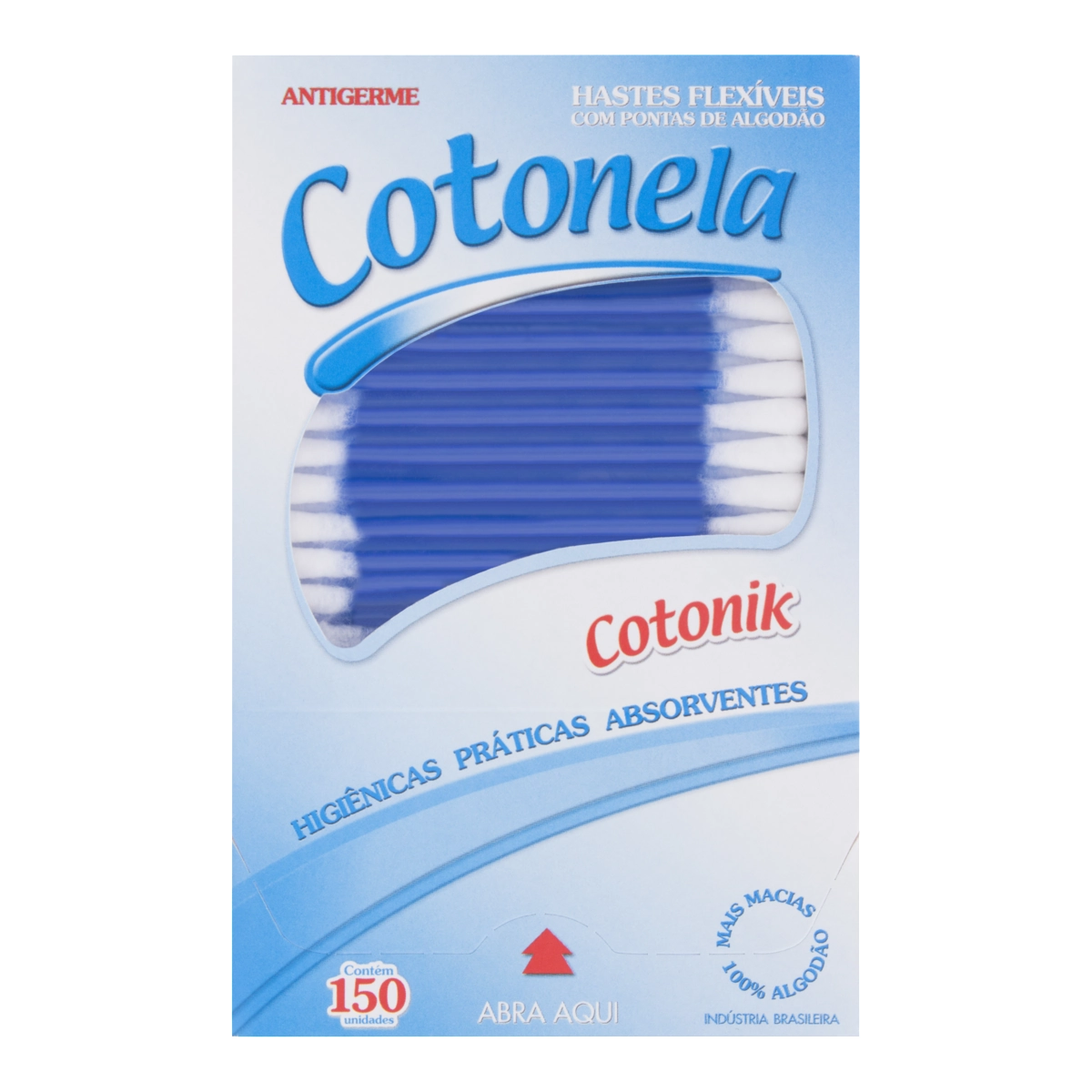 Hastes Flexíveis Cotonela Cotonik Caixa 150 Unidades