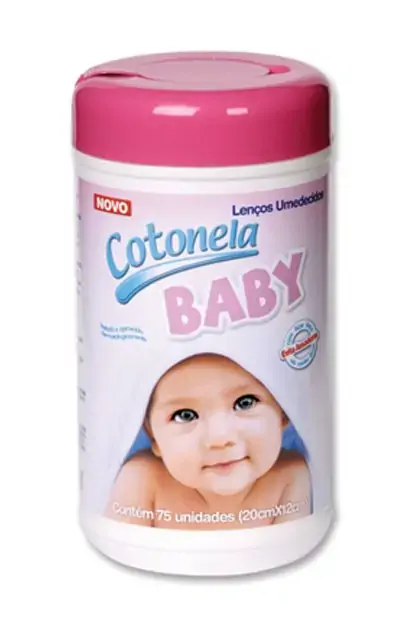 Lenco Umed Cotonela Rosa C/75 Refil