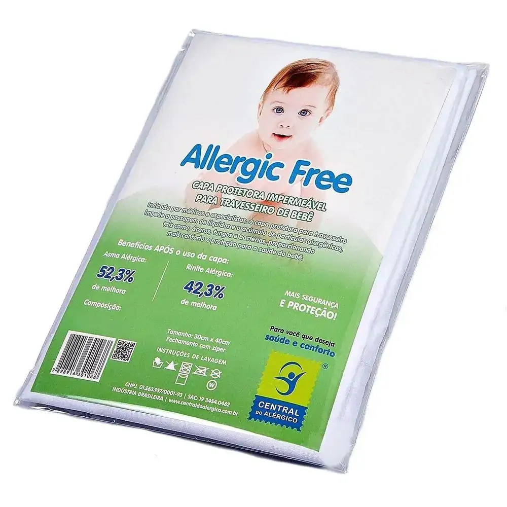 Capa Travesseiro Anti-Acaro Alergic Bebe