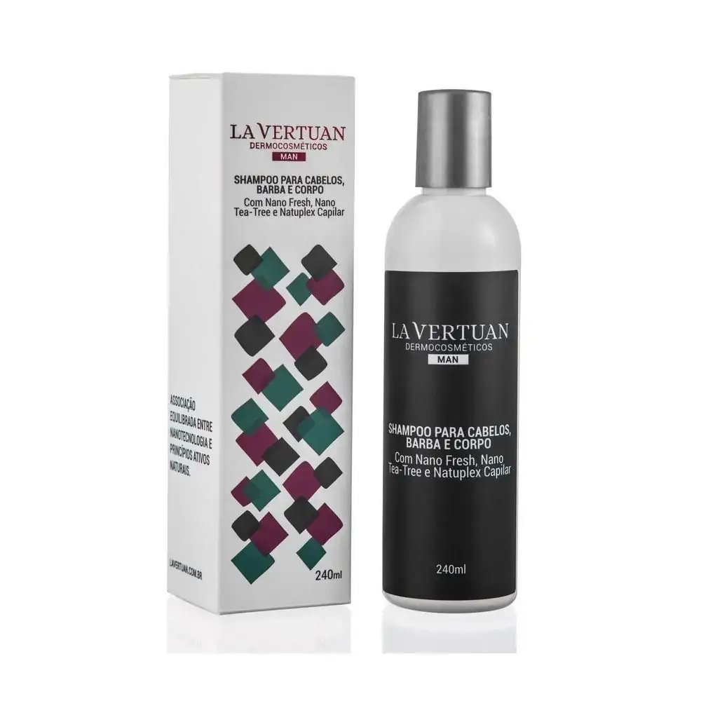 Shampoo Para Cabelos Barba E Corpo 240ml La Vertuan Kids Smart