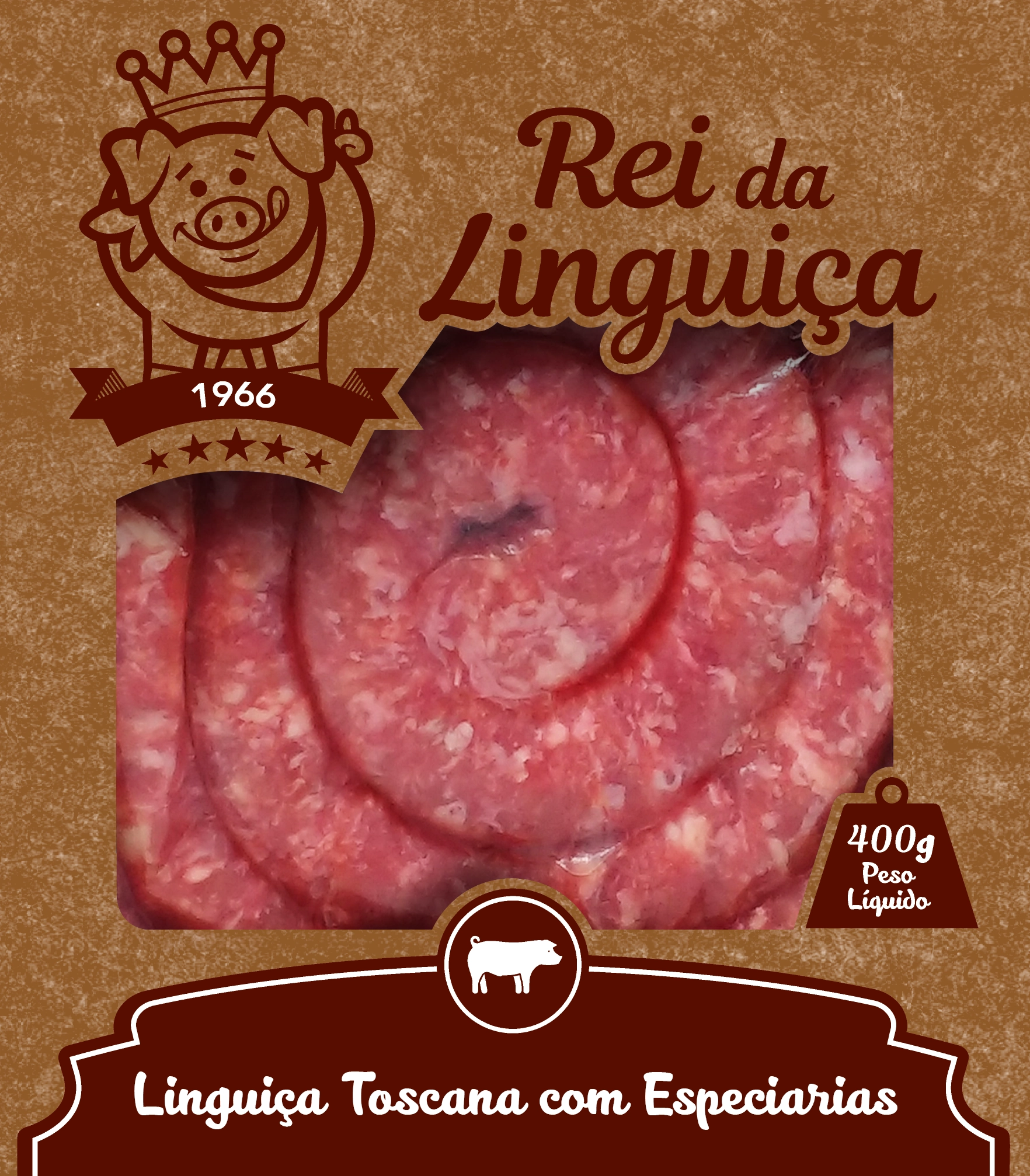Linguiça Toscana com Especiarias - Rei da Linguiça 400g