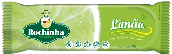 Picolé Limão Rochinha Pacote 55g