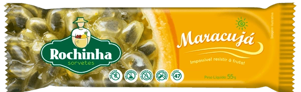 Picolé Maracujá Rochinha Pacote 55g