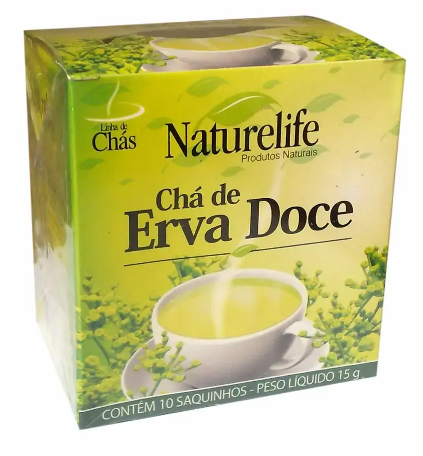 Chá De Erva Doce Naturelife C/ 10 Sachês De Cada