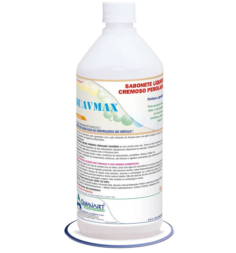 Suavmax Dovely - Sabonete Liquido - Quimiart - 1 Litro