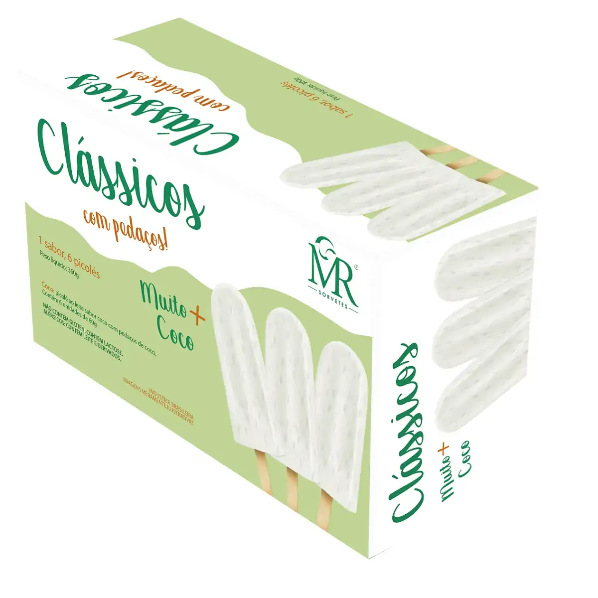 Sorv Mr Picole Coco 6un 360g