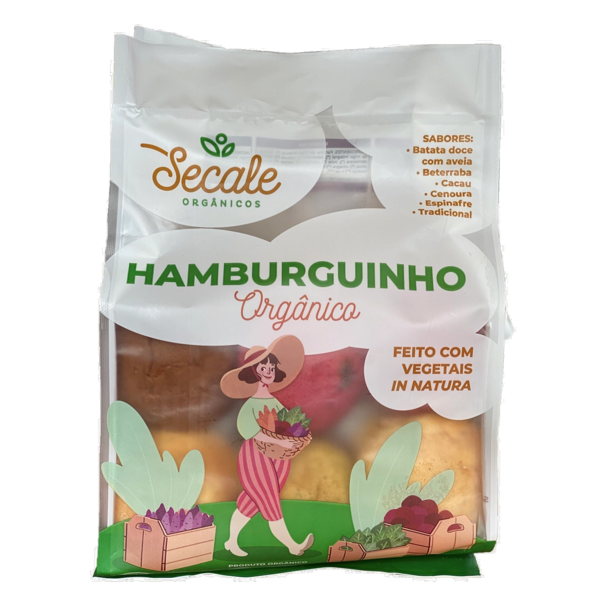 Pão Para Hambúrguer Orgânico Zero Leite Secale Hamburguinho Pacote 320g
