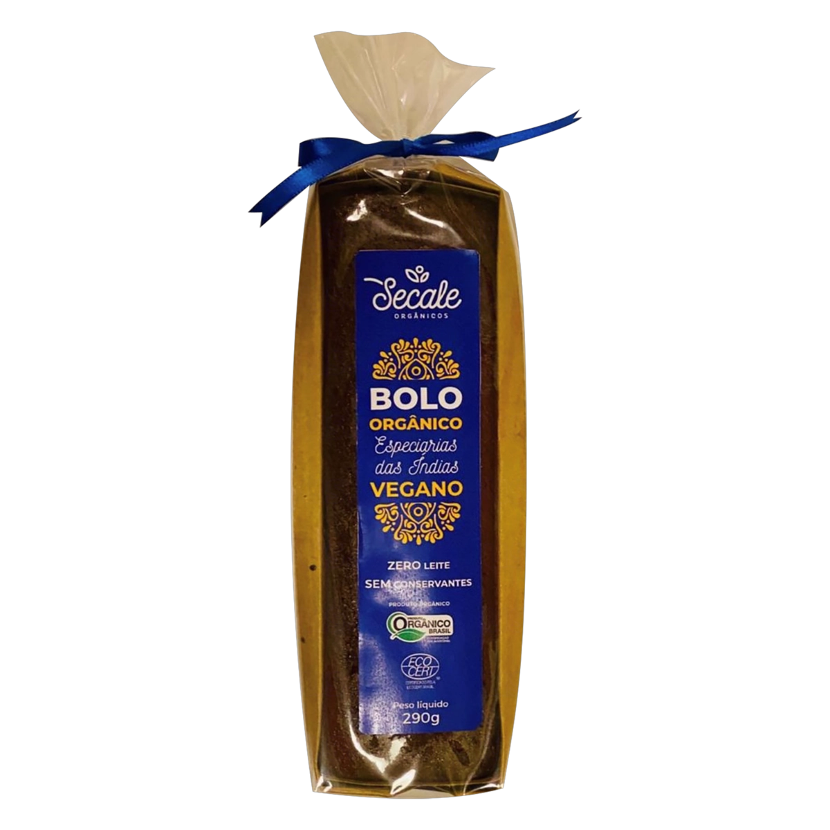 Bolo Orgânico Vegano Especiarias Das índias Zero Leite Secale Pacote 290g