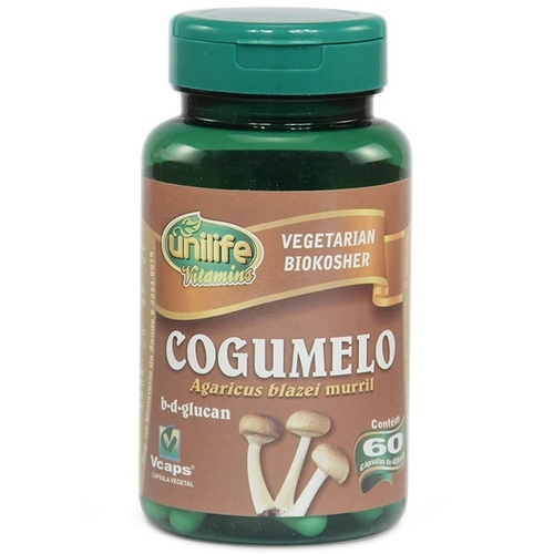 Cogumelo 60 Cápsulas 400mg Agaricus Blazei Murril Unilife