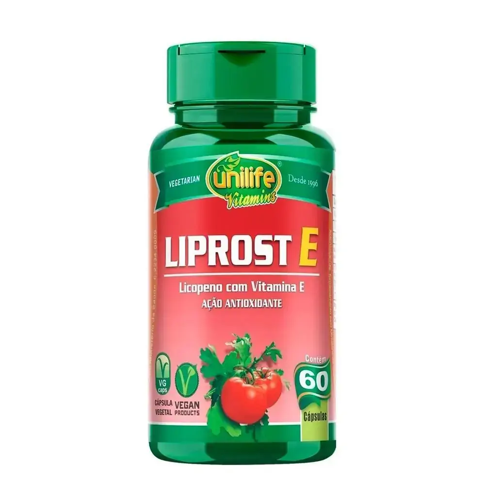 Liprost E Licopeno C/ Vitamina E 60 Vegan Caps Unilife