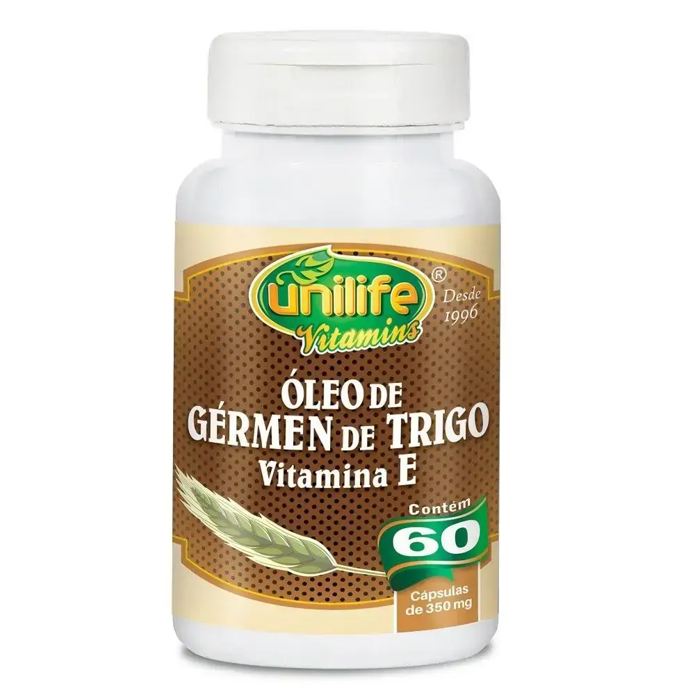 óleo De Gérmen De Trigo 60 Cápsulas 350mg Unilife