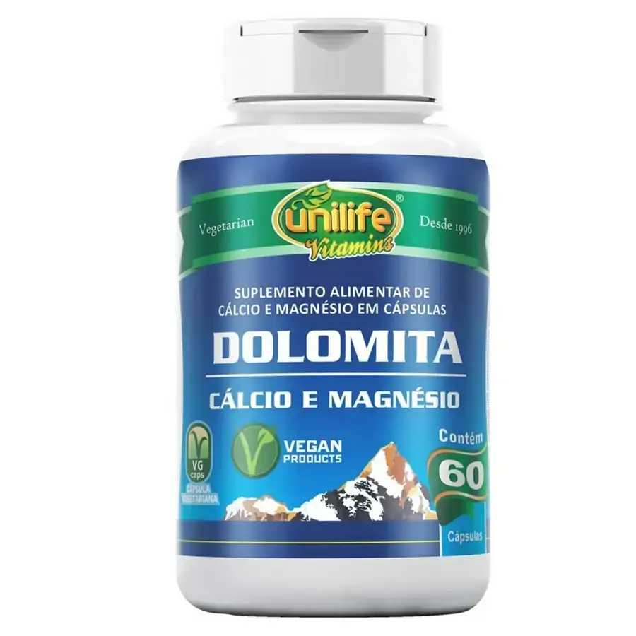 Dolomita 60 Cápsulas 950mg Unilife