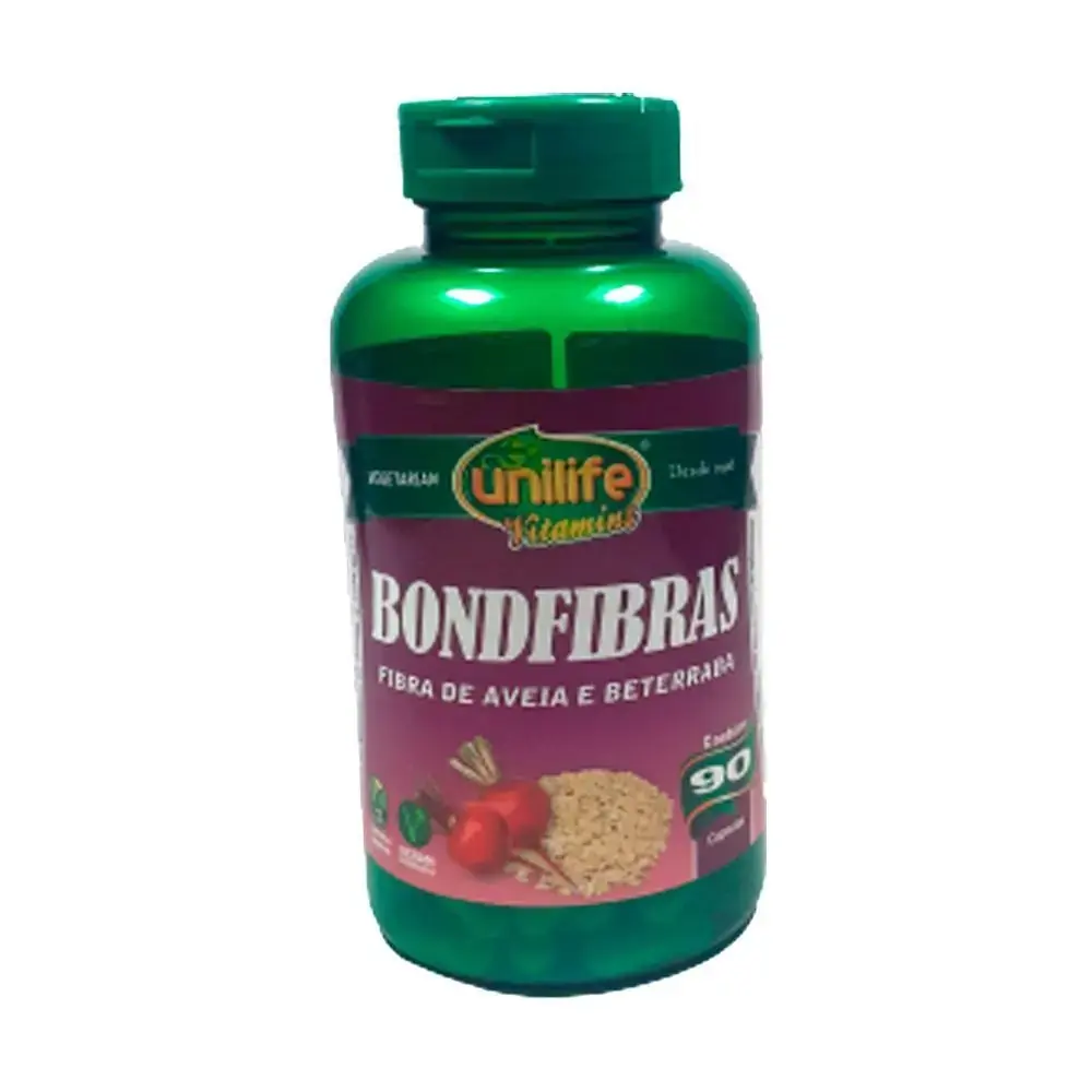 Fibra De Aveia E Beterraba Bondfibras Unilife 90 Cápsulas De400mg