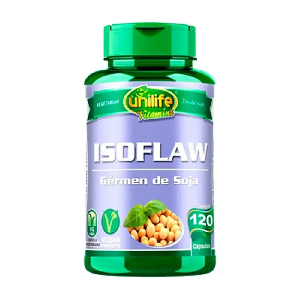 Gérmen De Soja Isoflaw Unilife 120 Cápsulas De 500mg