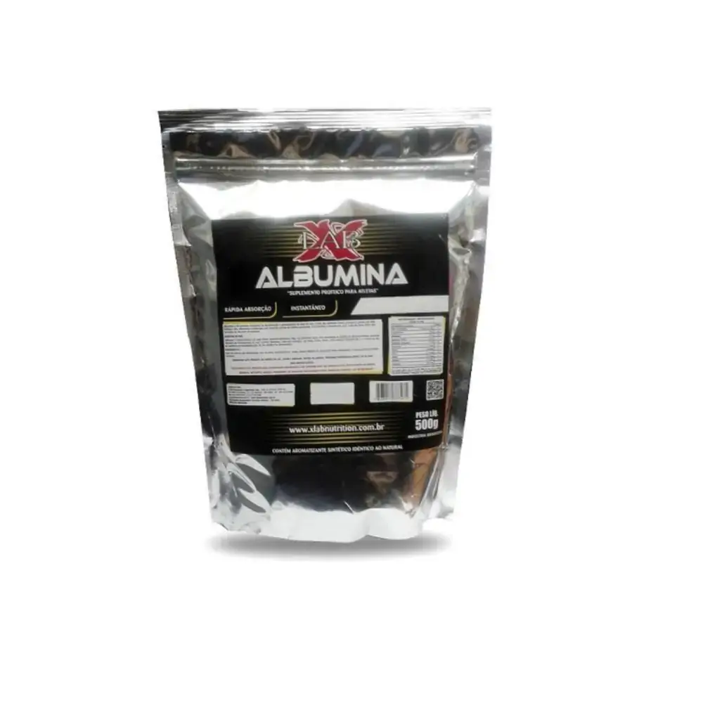 Albumina Morango E Banana 500g X Lab Atletas/prat Atividades Fisica