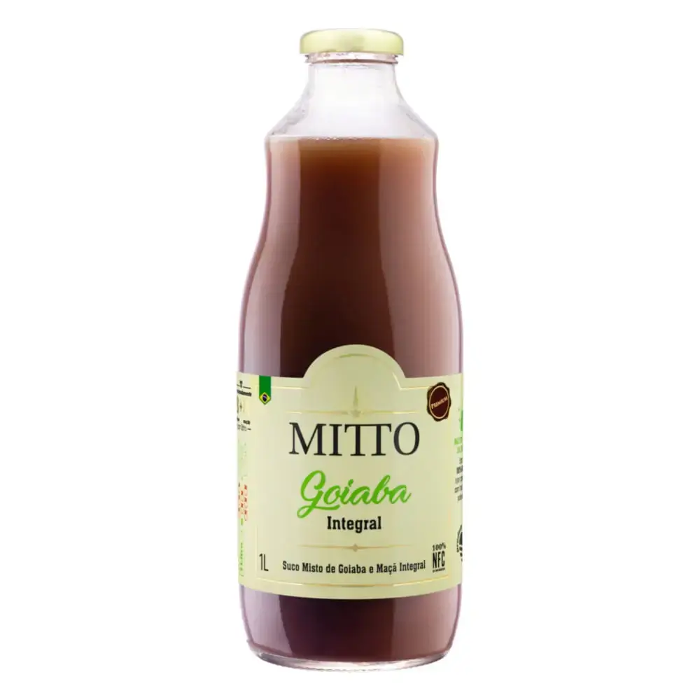 Suco Integral Goiaba Mitto Premium Garrafa 1l