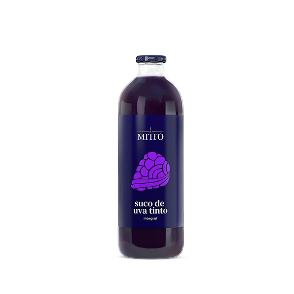 Suco Integral Uva Tinto Mitto Premium Garrafa 1l
