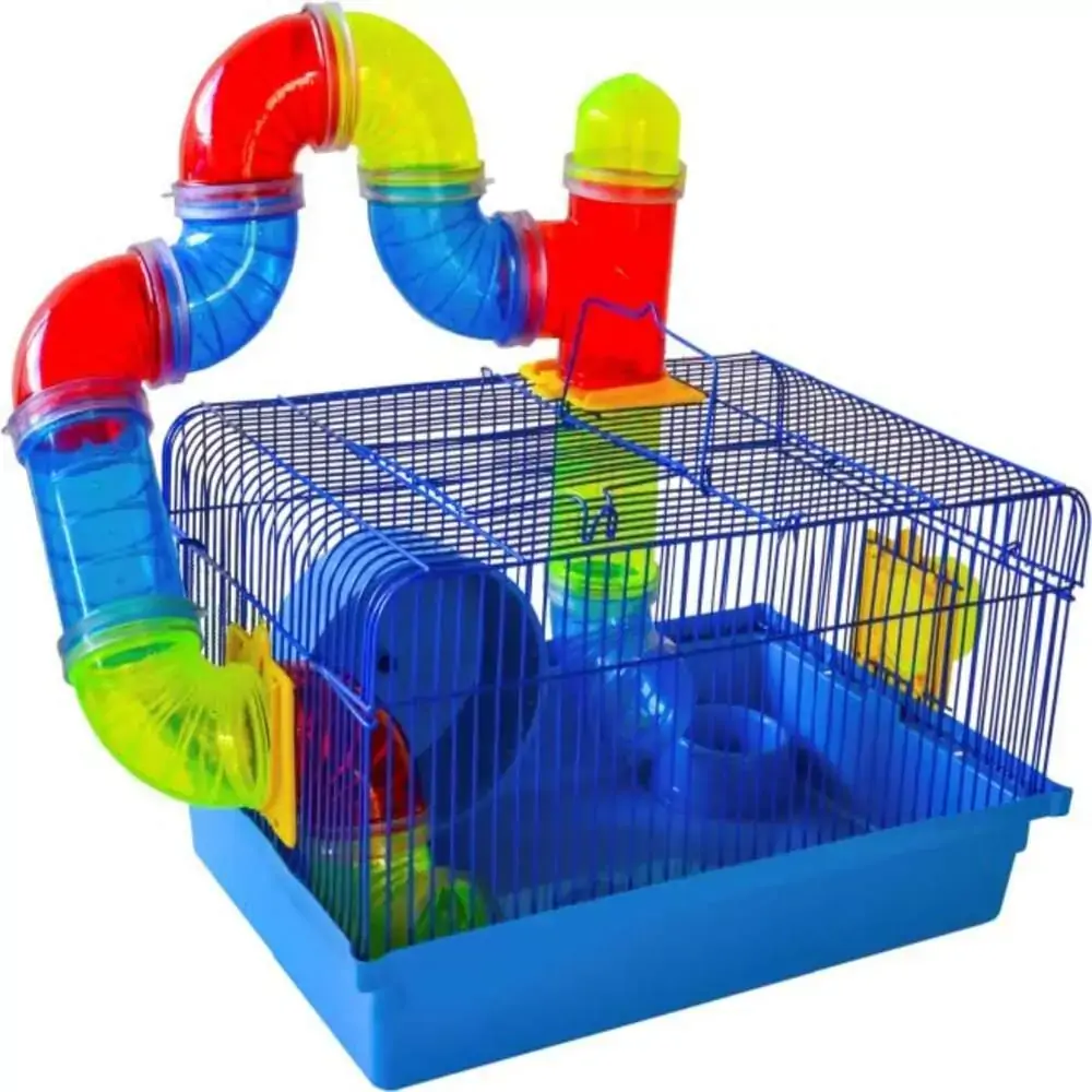 Gaiola Para Hamster Luxo Tubo Labirinto Cores Sortidas Jel Past