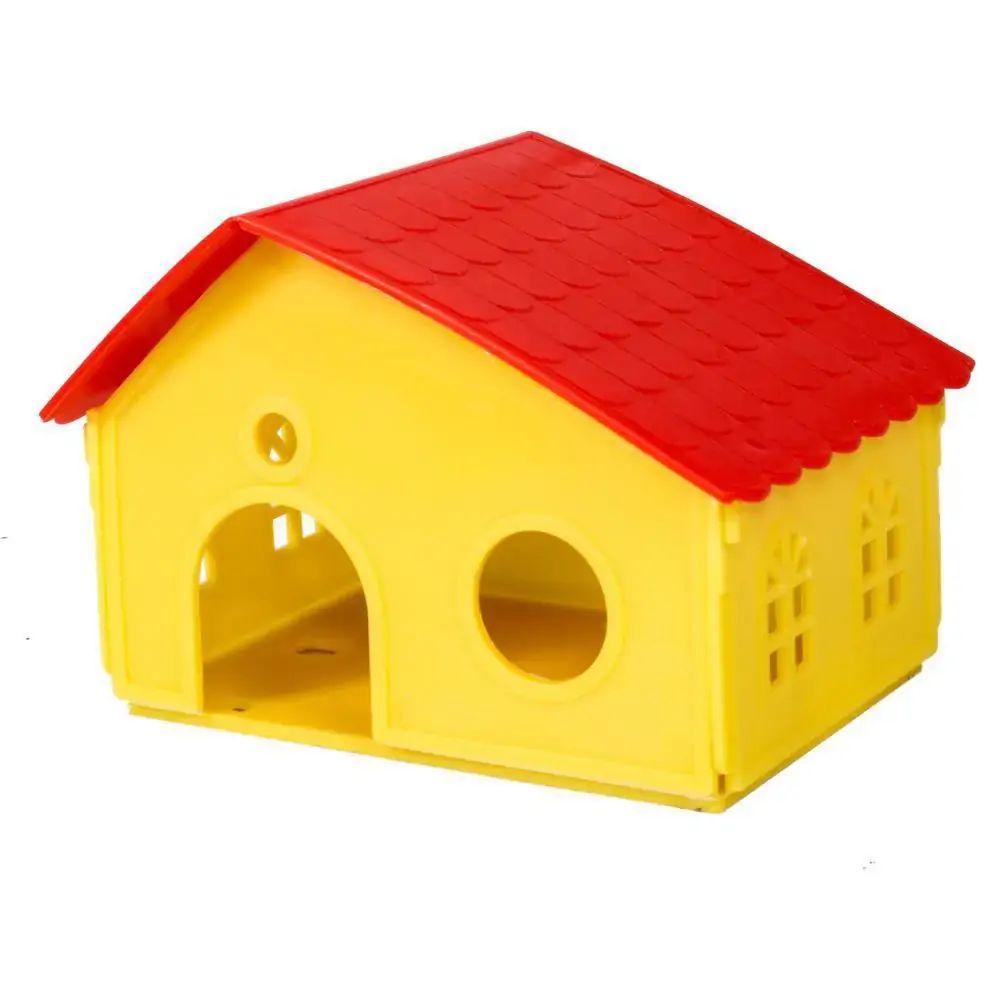 Casinha Plãstica Para Hamster Desmontãvel Amarela Jel Plast