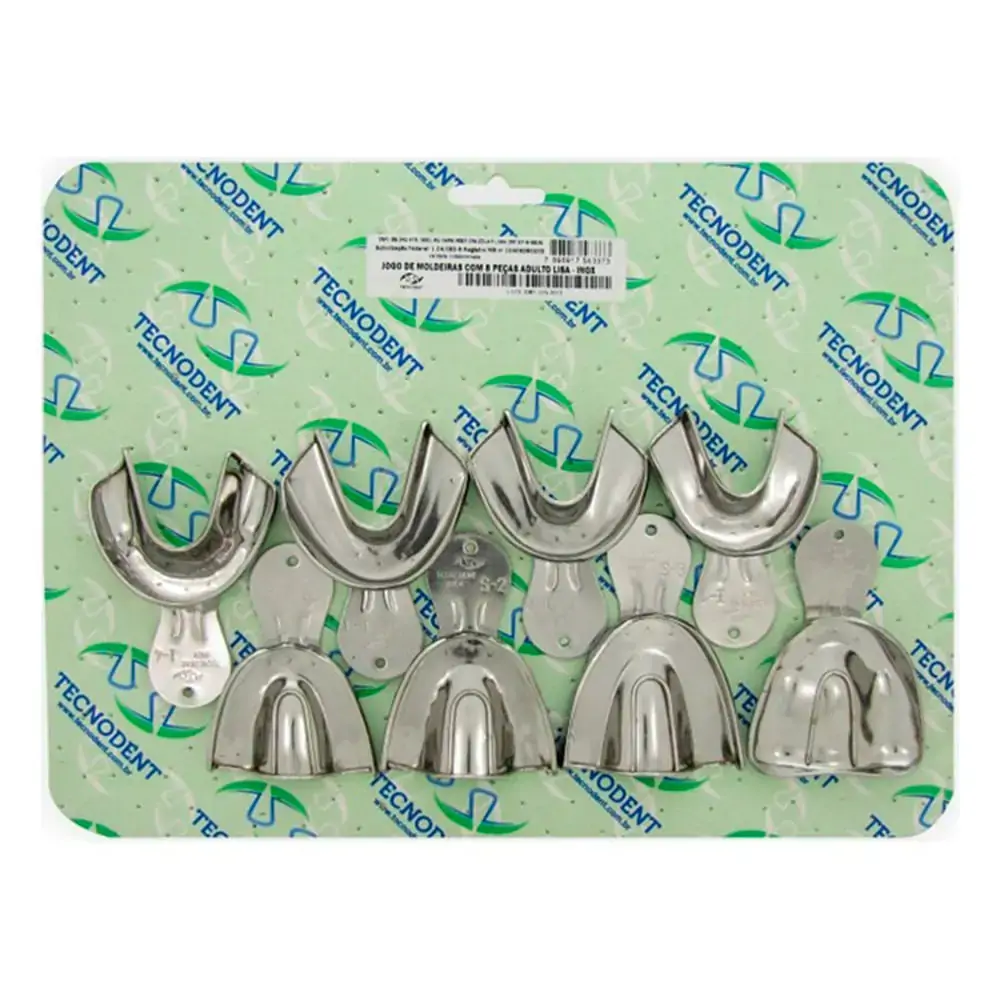 Moldeira Total Lisa Vernes Inox - Tecnodent - Adulto (Cód. 26.1814)