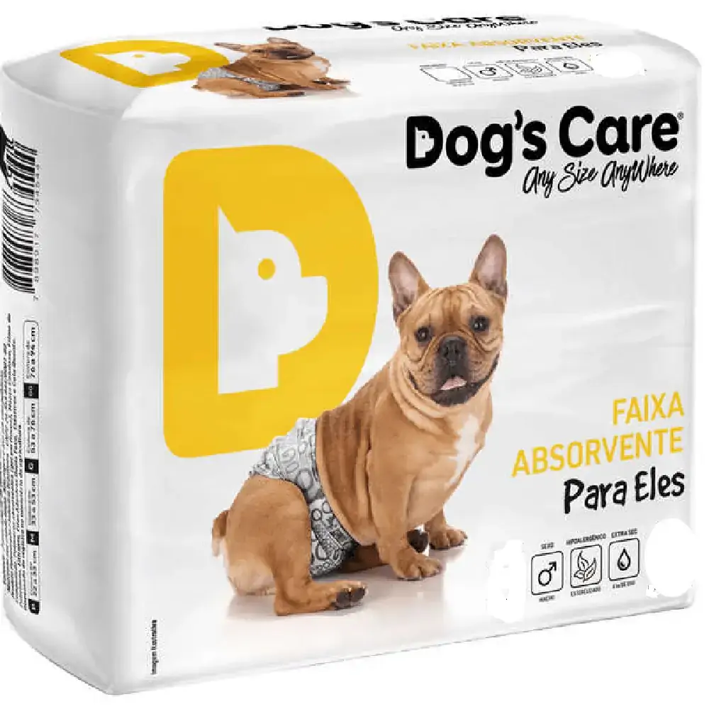 Fralda Higiênica Ecofralda Macho Dogs Care 12 unidades G