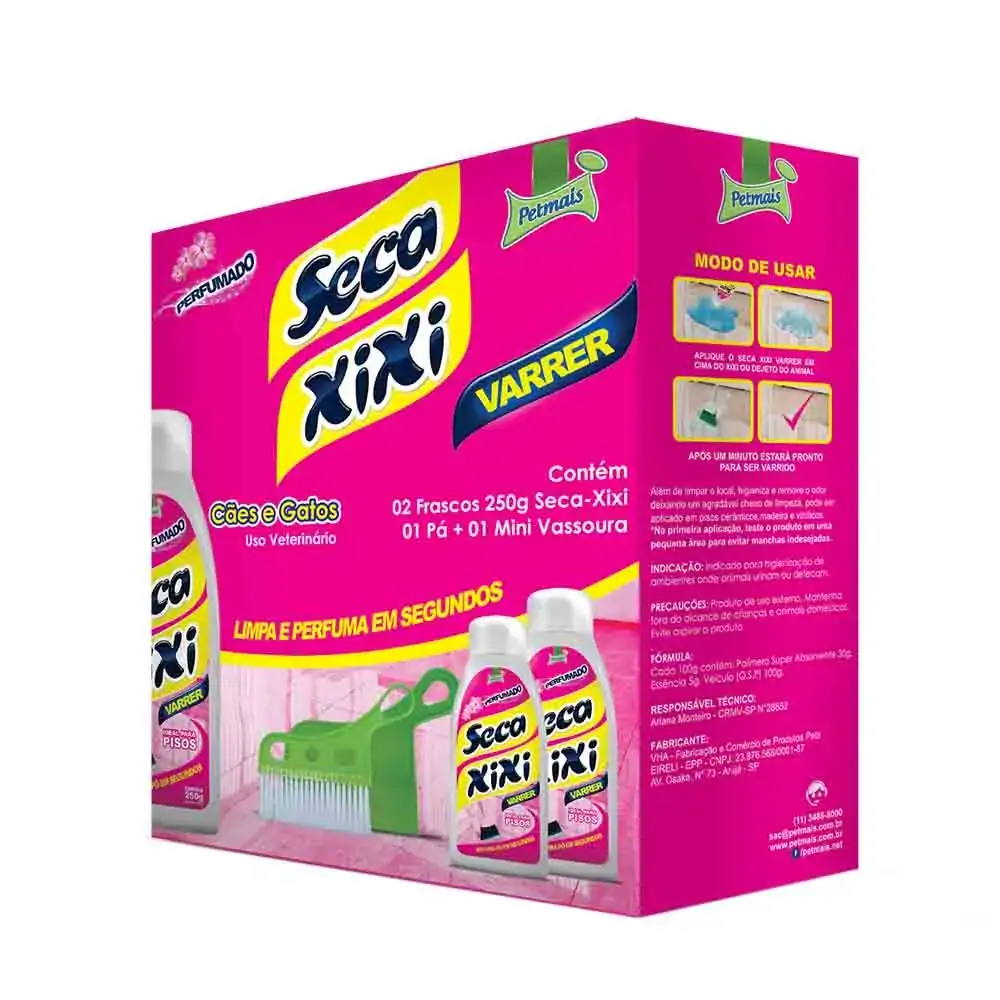 Kit Seca Xixi Varrer com Pá Petmais