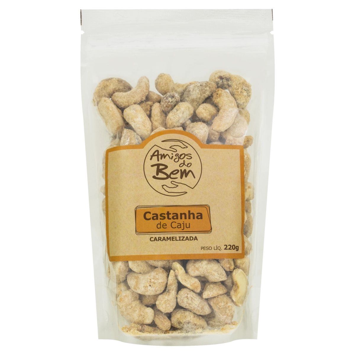 Castanha De Caju Caramelizada Amigos Do Bem Pouch 220g