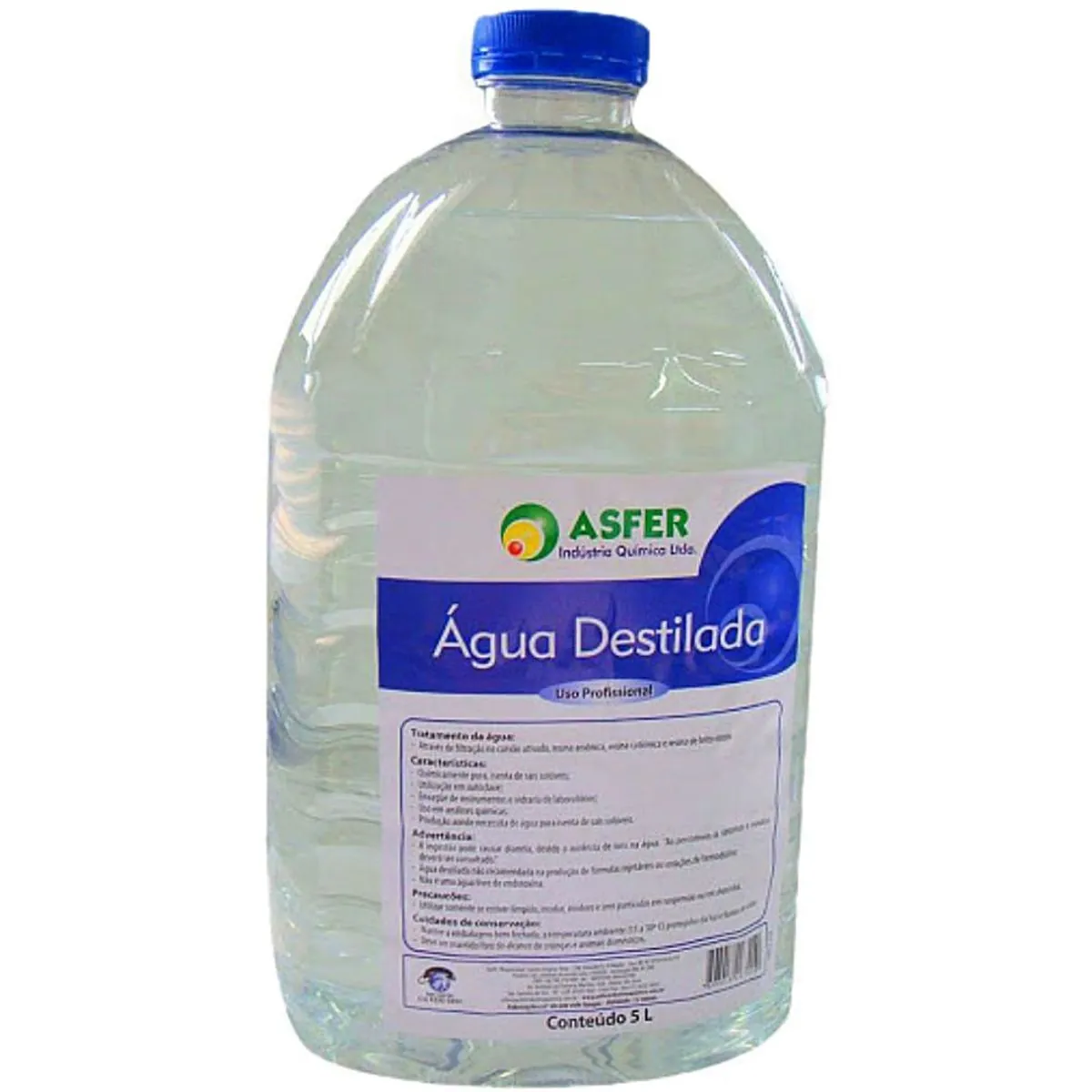 Água Destilada 5L - Asfer