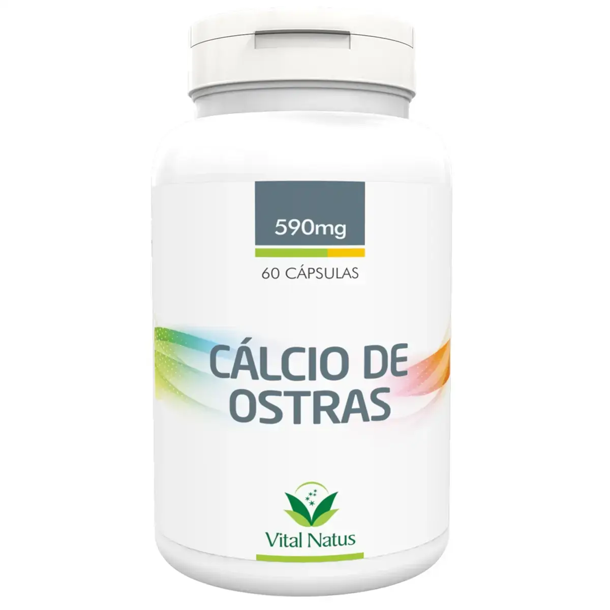 Cálcio De Ostras 60 Cápsulas De 590mg Vital Natus