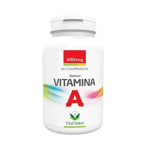Vitamina A Retinol 60 Comprimidos 600mcg Vital Natus