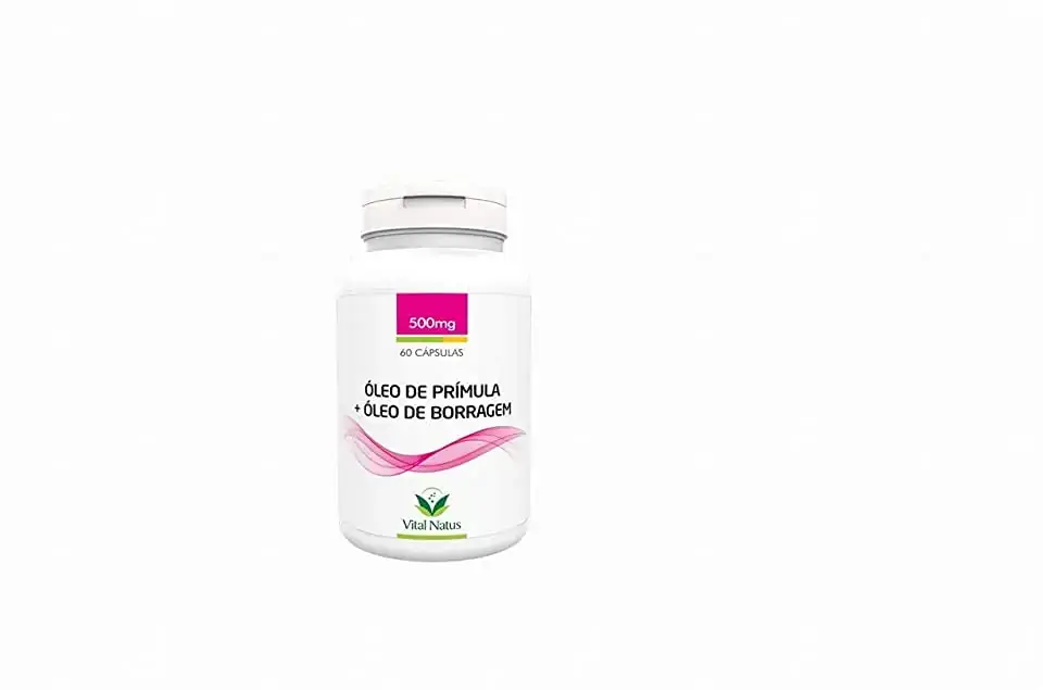 óleo De Prímula óleo De Borragem 60 Cápsulas 500mg Vital Natus